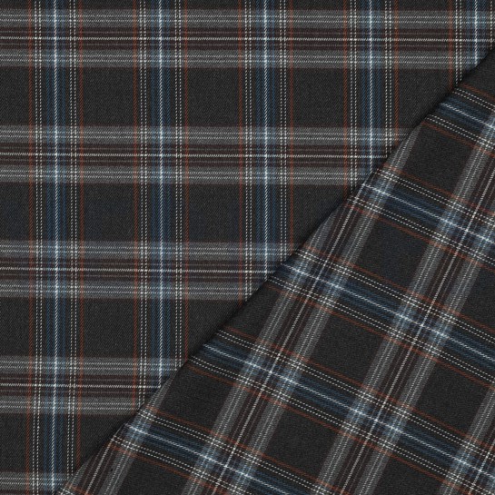 TARTAN CHECK GRAU / HELLBLAU / WEISS #7