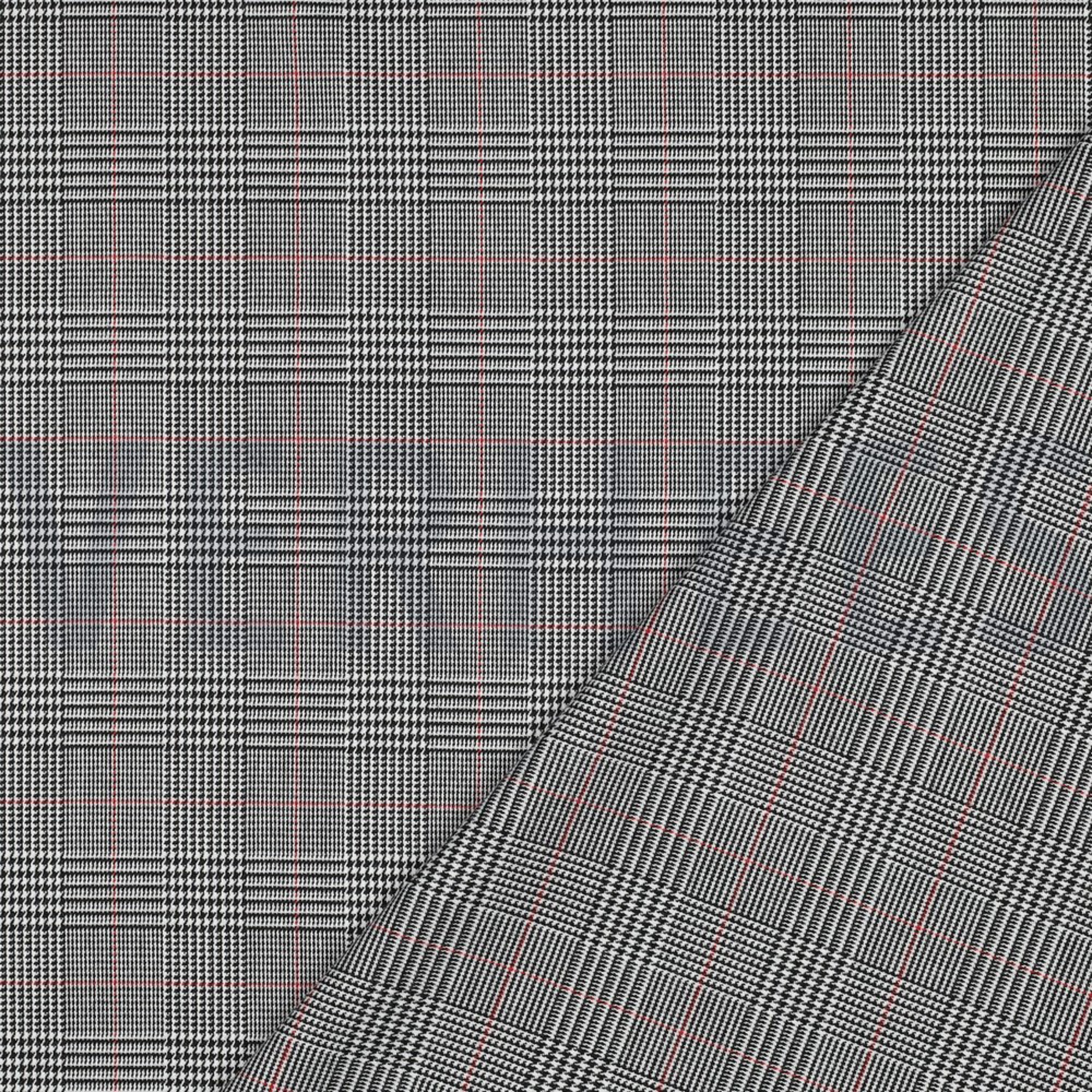 TARTAN CHECK BLACK/WHITE/RED (high resolution) #4