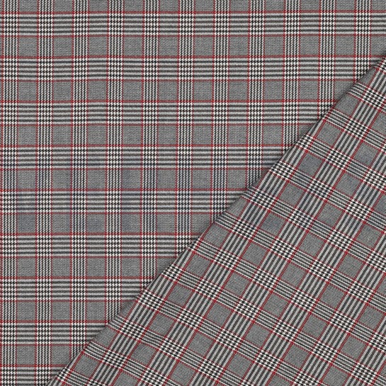 TARTAN CHECK SCHWARZ/ WEISS #7