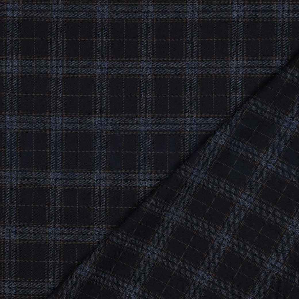 TARTAN CHECK NAVY/JEANS/CAMEL #4