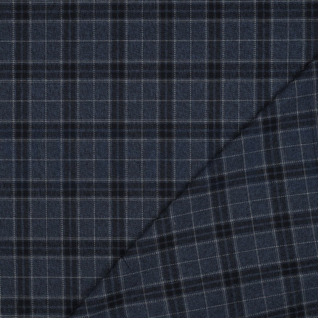 TARTAN CHECK JEANS/NAVY/GREY #4