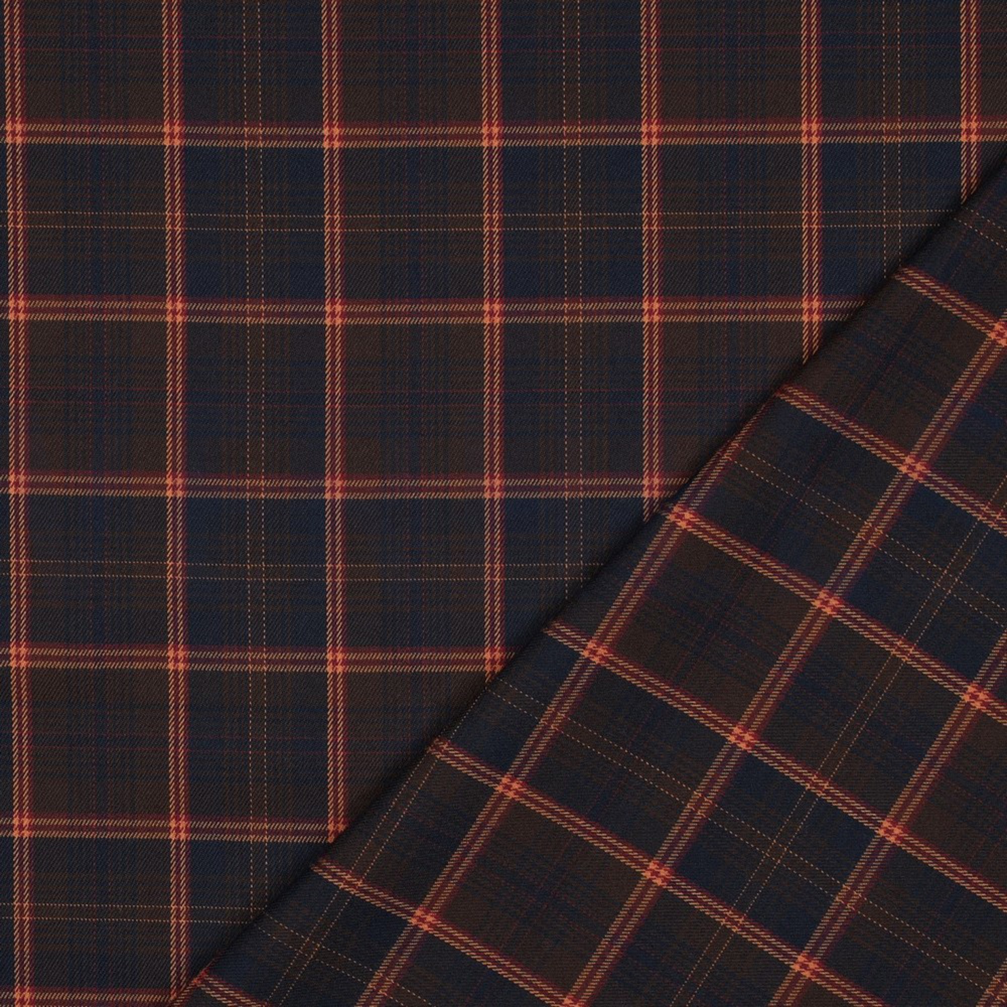 TARTAN CHECK NAVY/BROWN/CAMEL (high resolution) #4
