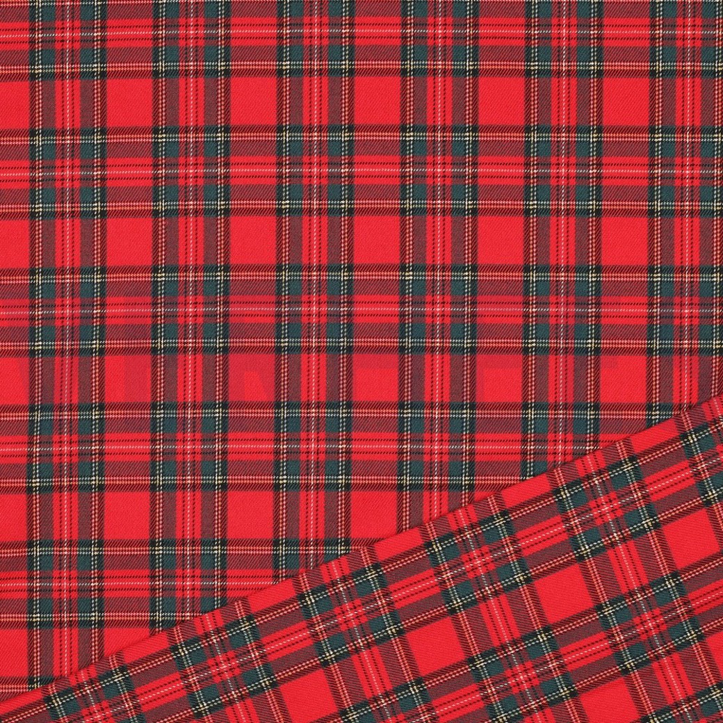SCOTTISH CHECK RED #4