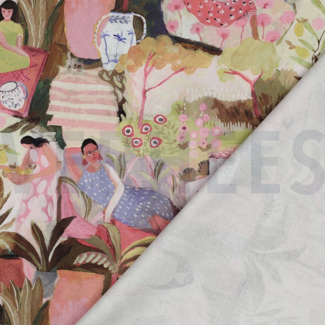 CANVAS DIGITAL TROPICAL GARDEN MULTICOLOUR #4