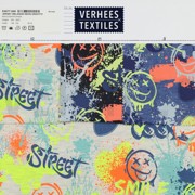 JERSEY MELANGE NEON GRAFFITI INDIGO MELANGE (thumbnail) #4