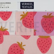 DOUBLE GAUZE STRAWBERRIES PINK (thumbnail) #4