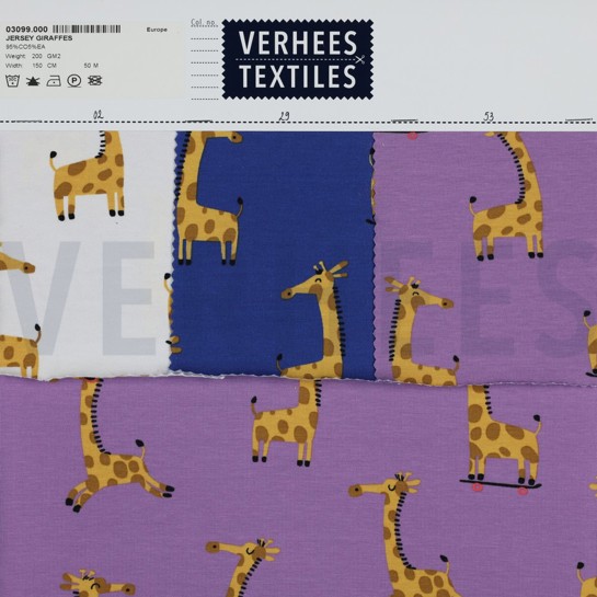 JERSEY GIRAFFEN LAVENDEL #7