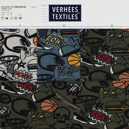 JERSEY COOL JEANSBLAU #7