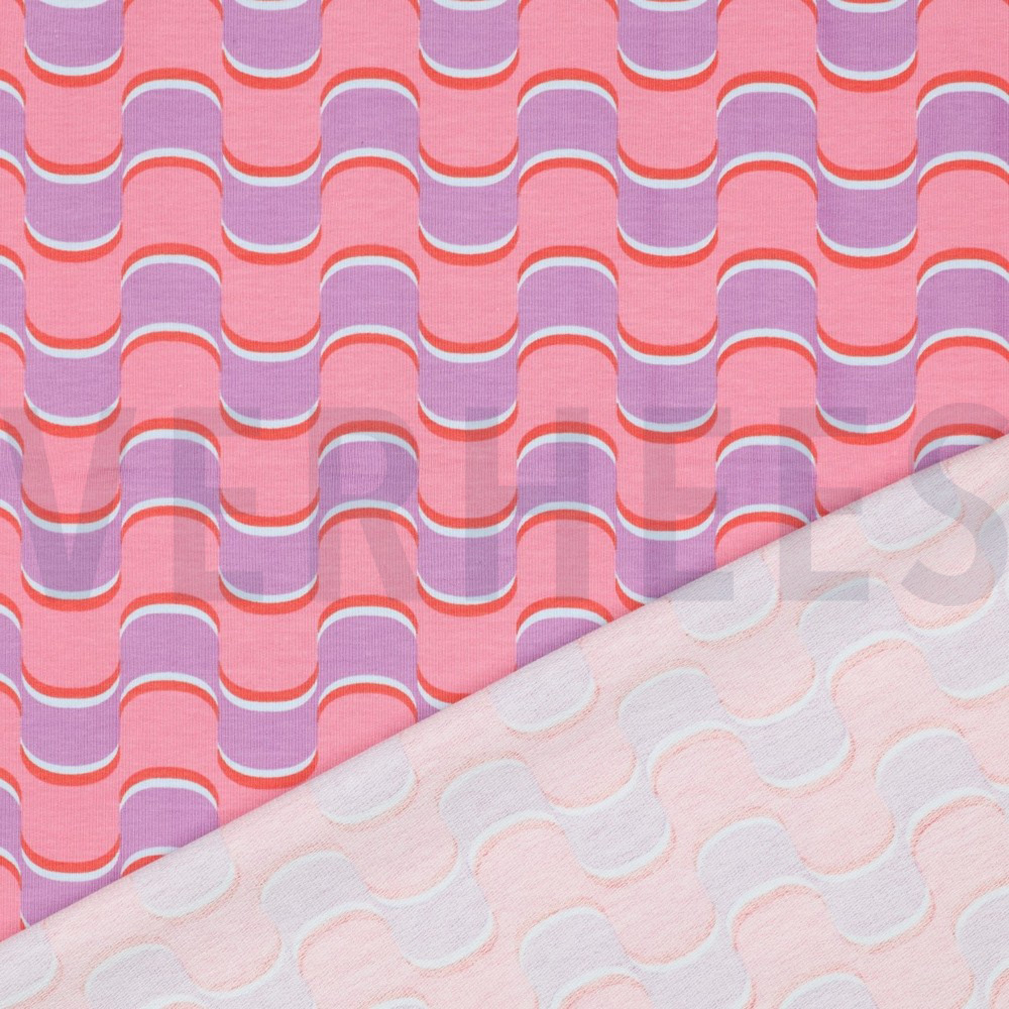 FRENCH TERRY ABSTRACT FLOWERS PURPLE (high resolution) #4