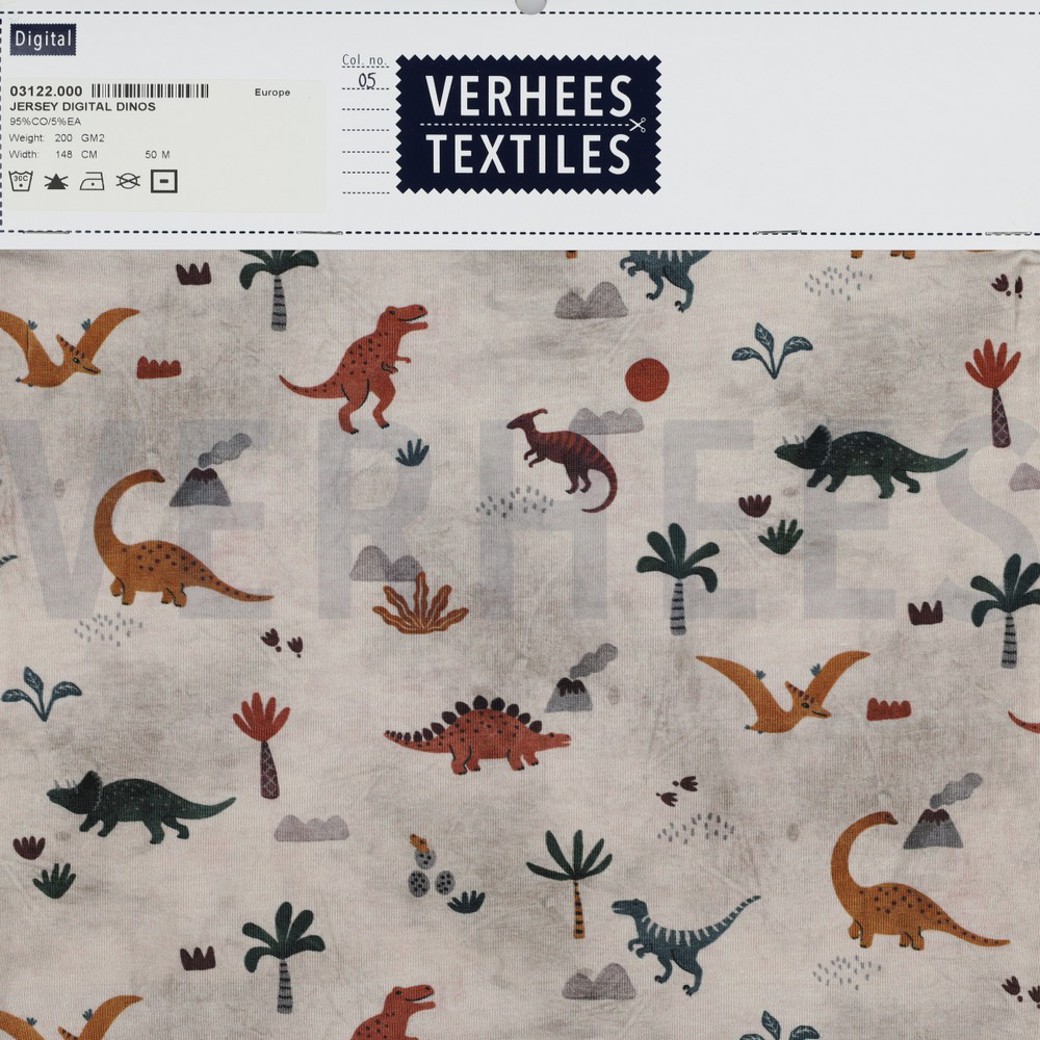 JERSEY DIGITAL DINOS TAUPE #4