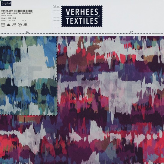 SOFTSHELL DIGITAL ABSTRACT PURPLE #7