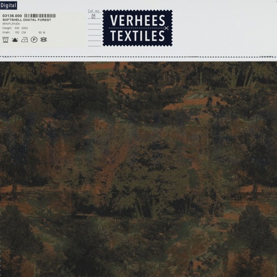 SOFTSHELL DIGITAL FOREST ARMY GREEN #7