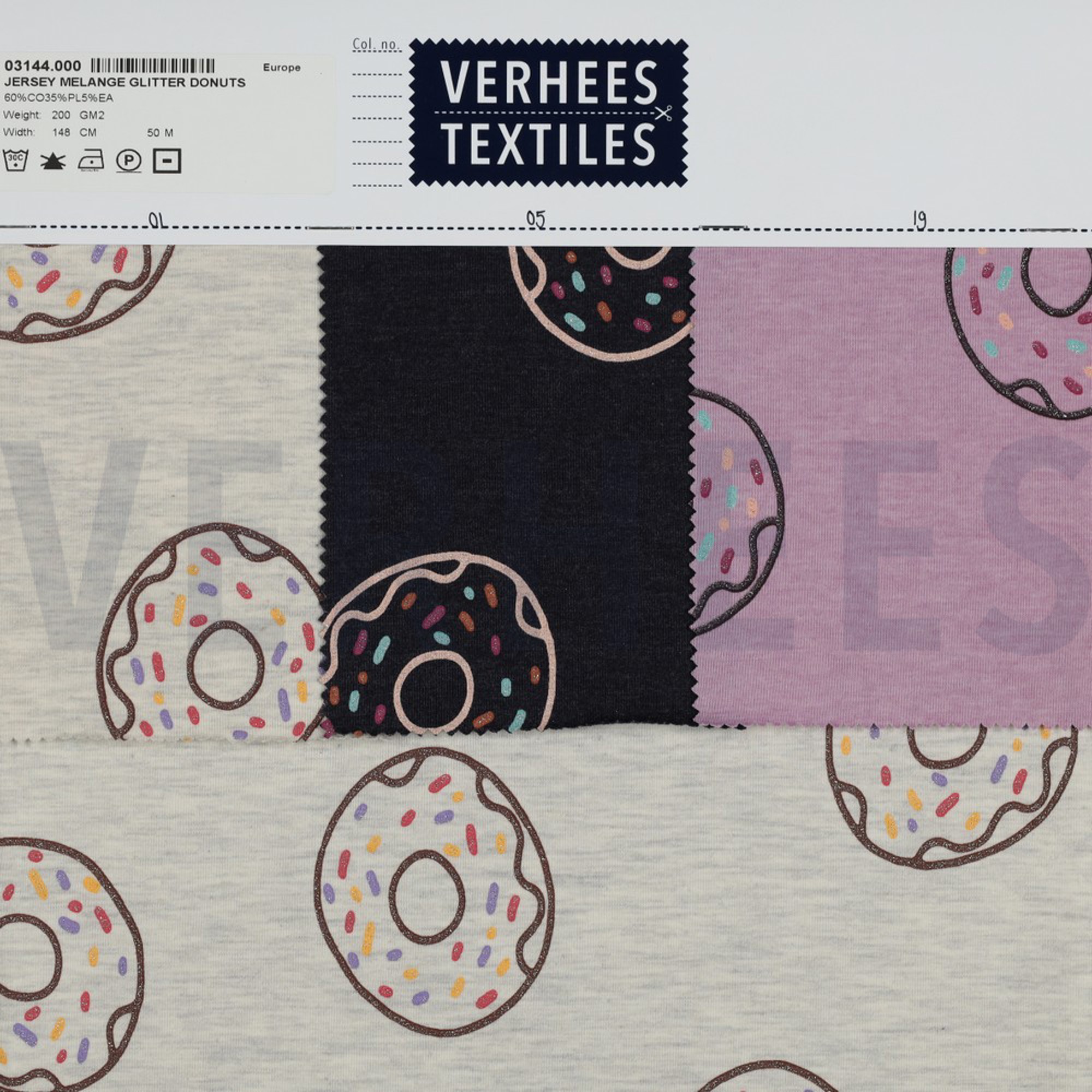JERSEY MELANGE GLITTER DONUTS ECRU MELANGE (high resolution) #4