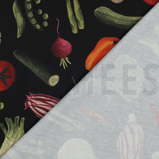 CANVAS DIGITAL GEMÜSE SCHWARZ #7