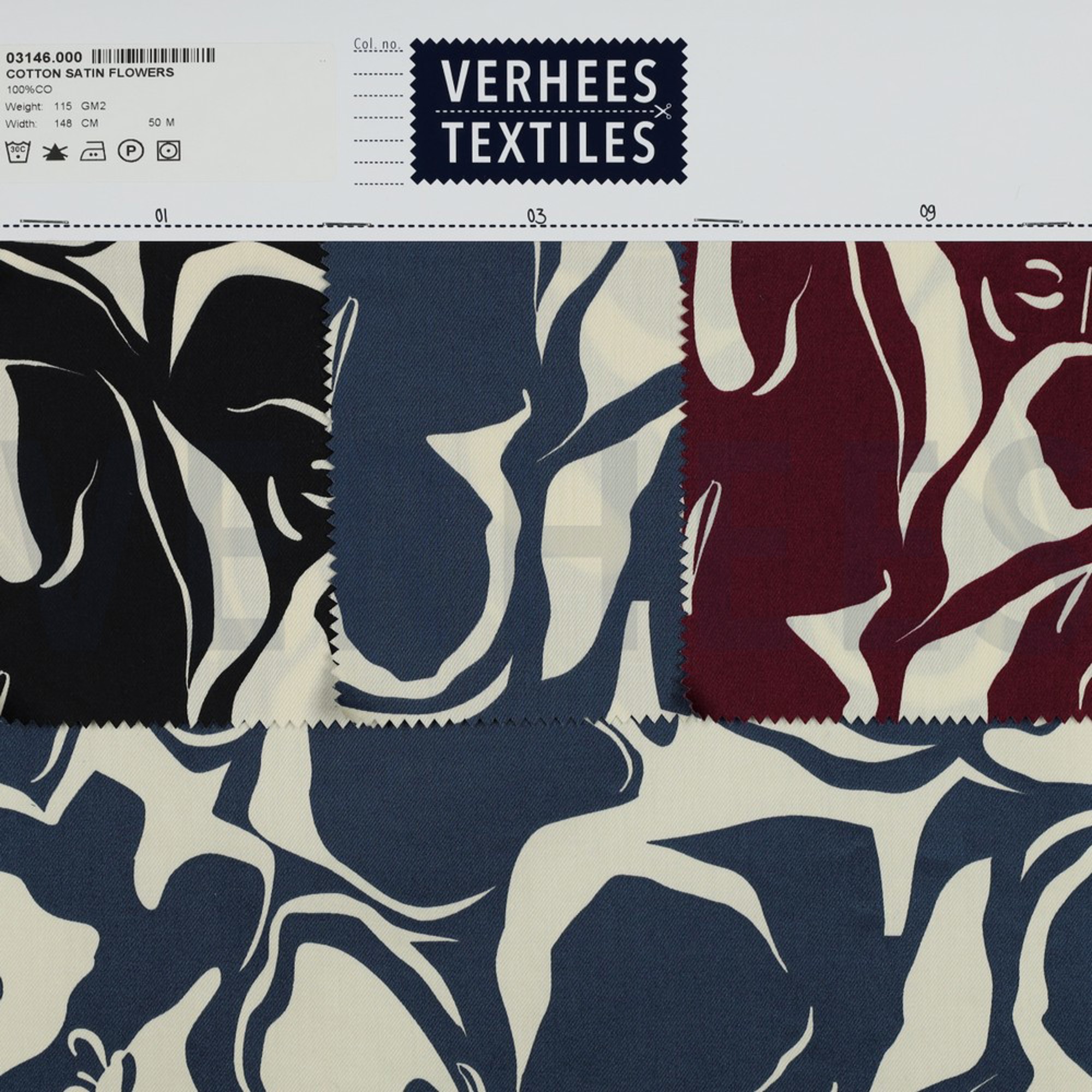 COTTON SATIN FLOWERS BORDEAUX (high resolution) #4