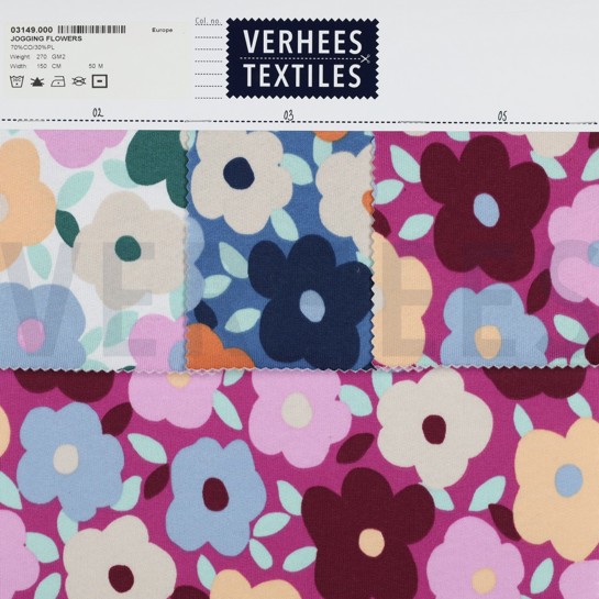 JOGGING BLUMEN FUCHSIE #7