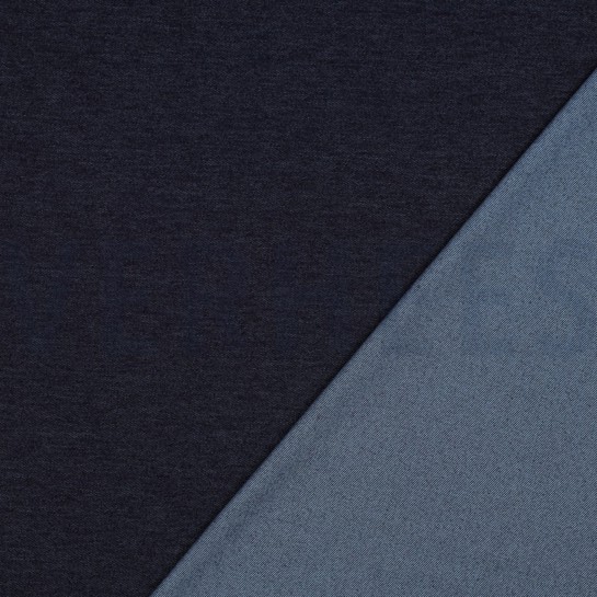DENIM KNIT TWILL INDIGO BLUE #7