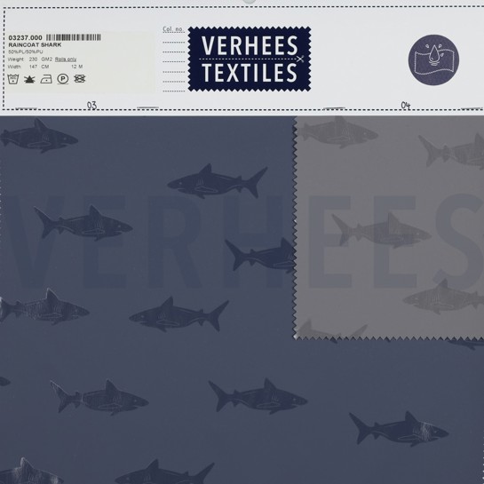 RAINCOAT SHARK GREY #7