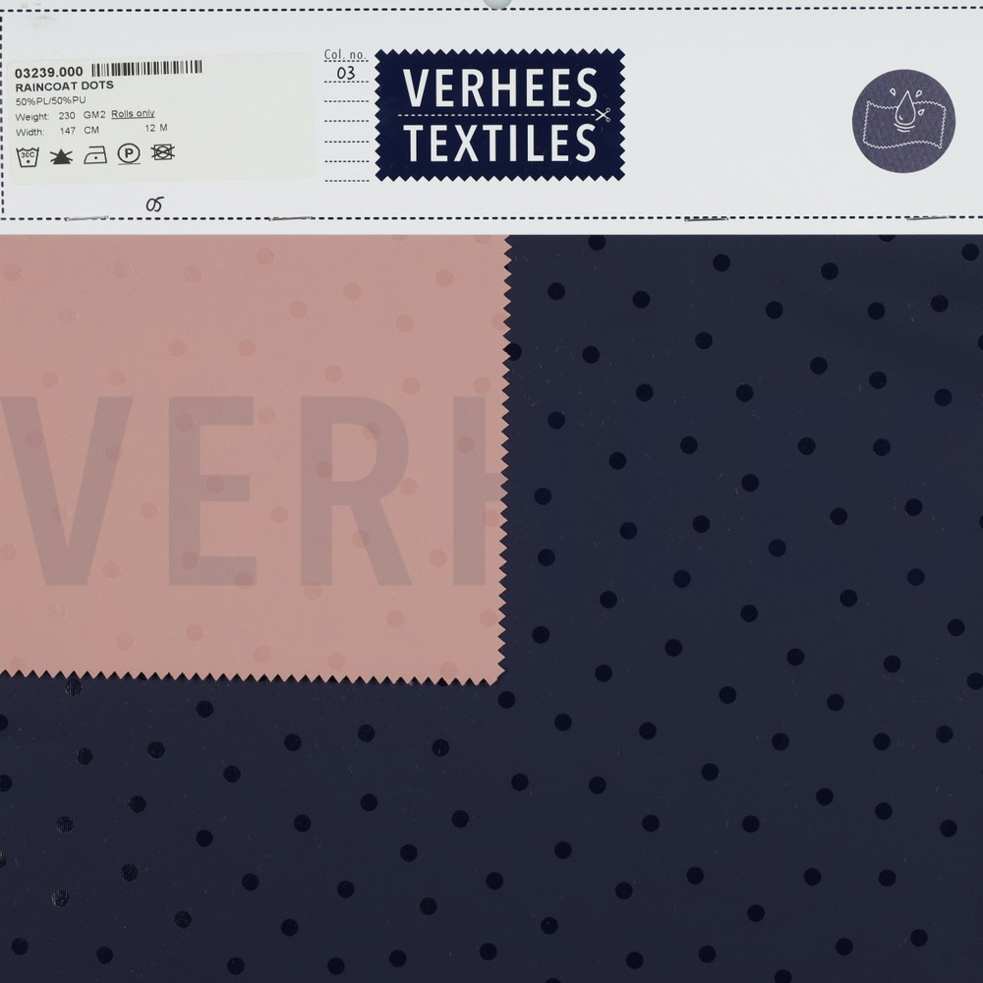 RAINCOAT DOTS NAVY (high resolution) #4