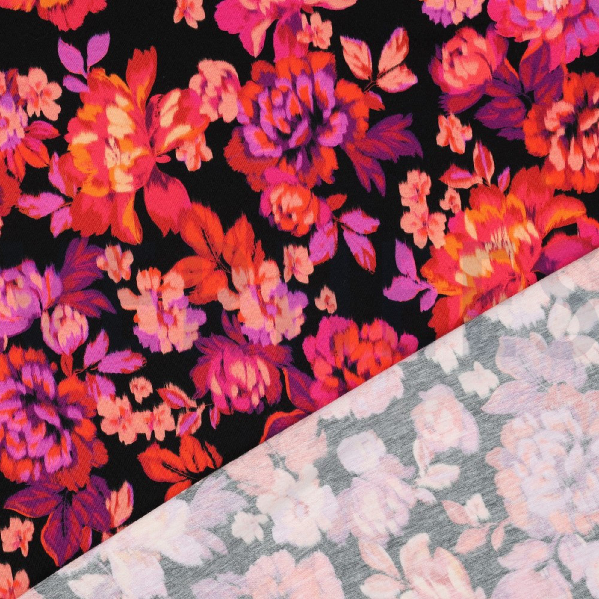 JERSEY DIGITAL FLOWERS BLACK (high resolution) #4