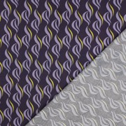 ROSELLA STRETCH ABSTRACT DARK PURPLE (thumbnail) #4