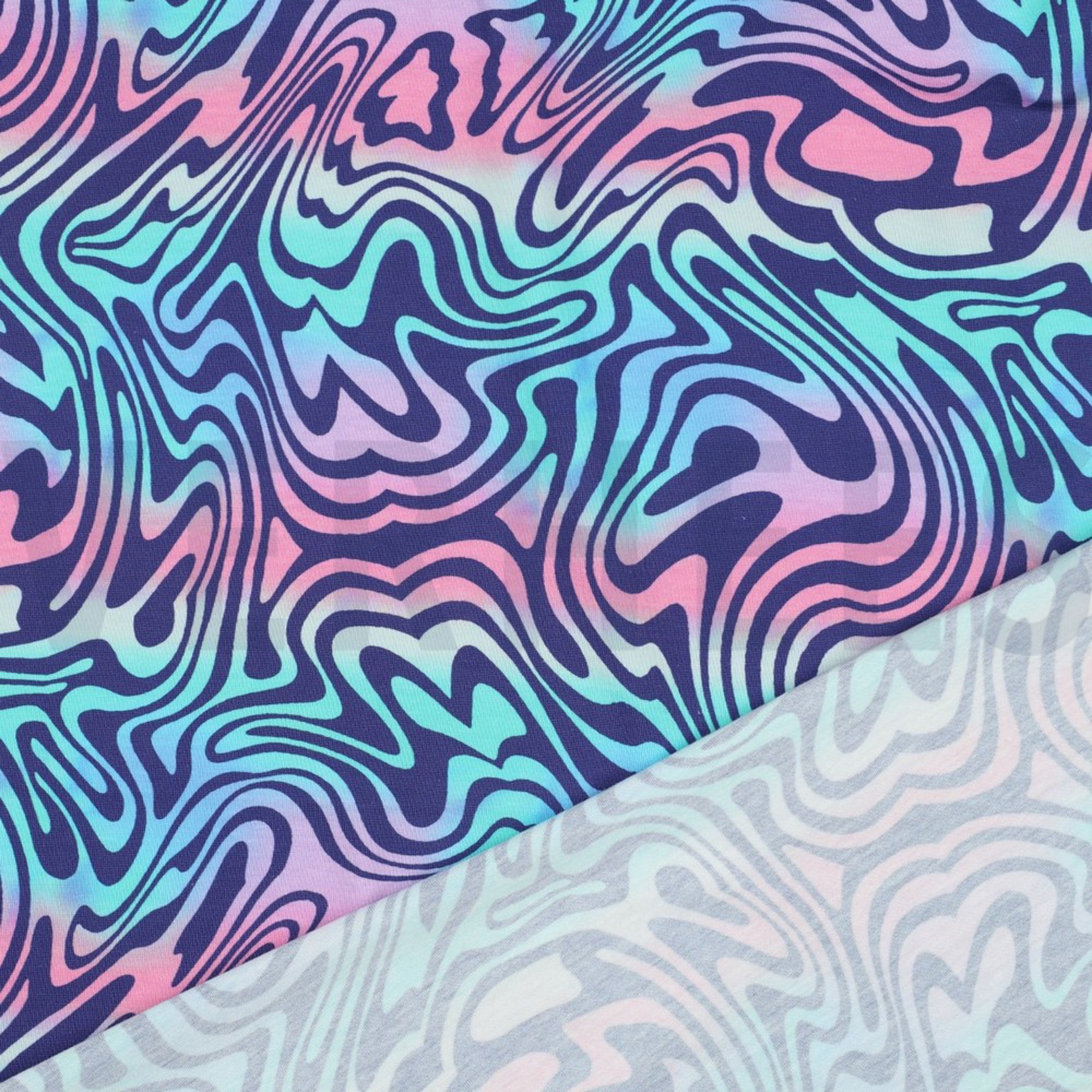 JERSEY DIGITAL CUTE ANIMALS & ABSTRACT MULTICOLOUR (high resolution) #4