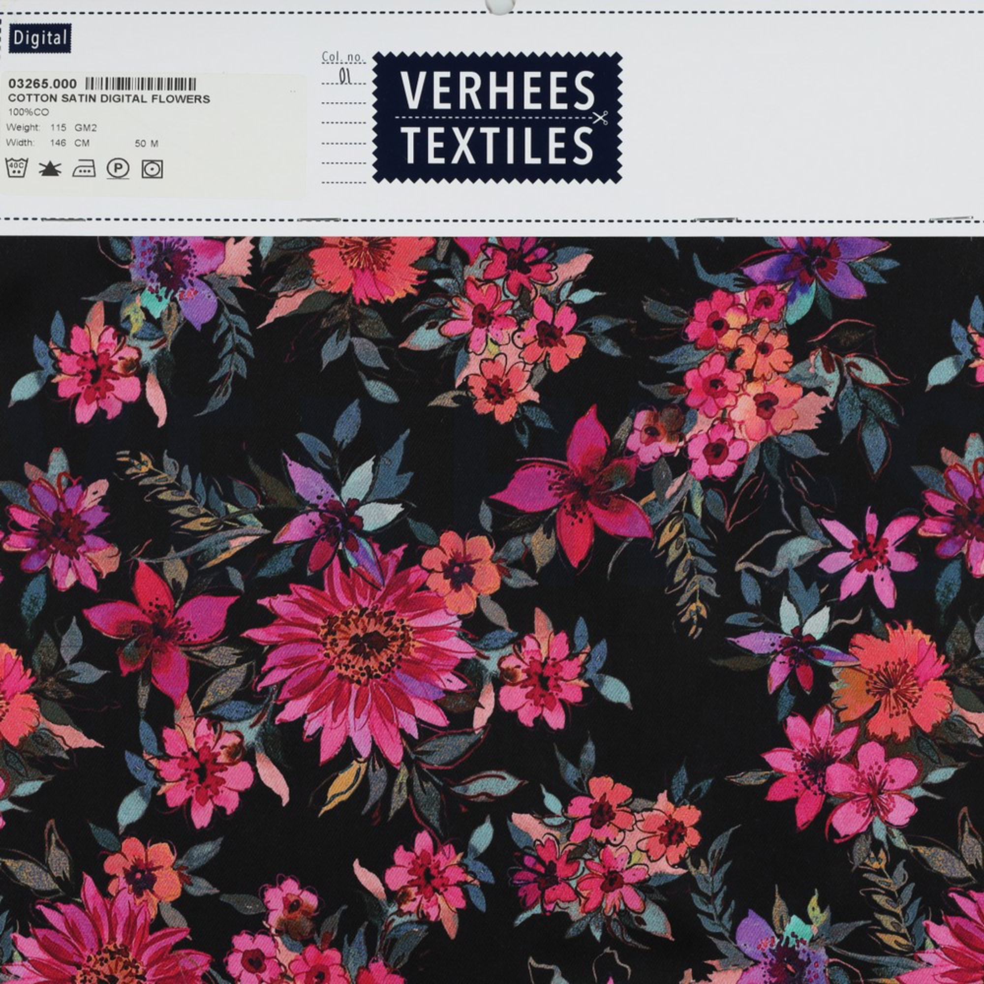 COTTON SATIN DIGITAL FLOWERS BLACK (high resolution) #4