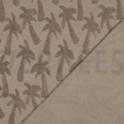 COTTON TOWELLING KNIT PALMTREES SAND (thumbnail) #4
