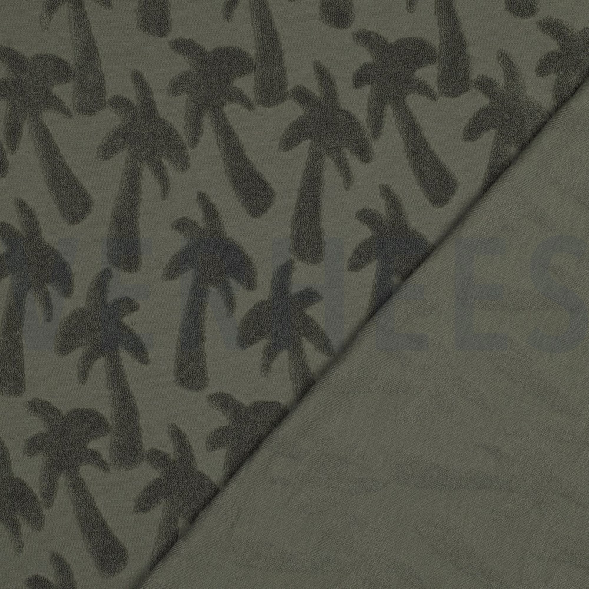 COTTON TOWELLING KNIT PALMTREES ARMY (high resolution) #4