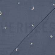 DOUBLE GAUZE EMBROIDERY STARS JEANS (thumbnail) #4