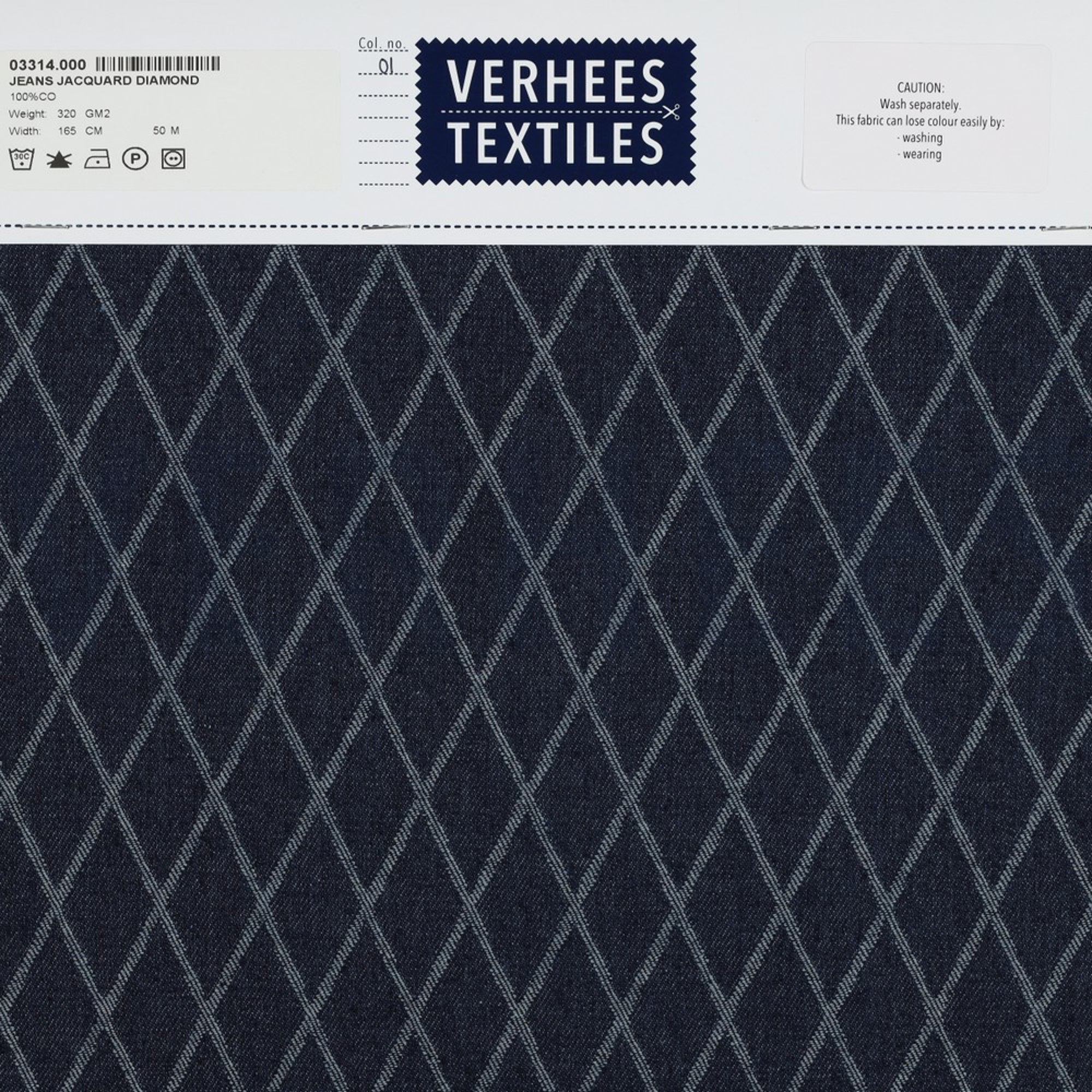 JEANS JACQUARD DIAMOND INDIGO (high resolution) #4