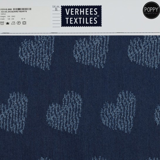 JEANS JACQUARD FRAYED HEARTS JEANS #7