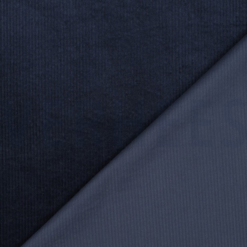 CORDUROY WASHED 6W STRETCH NAVY #4