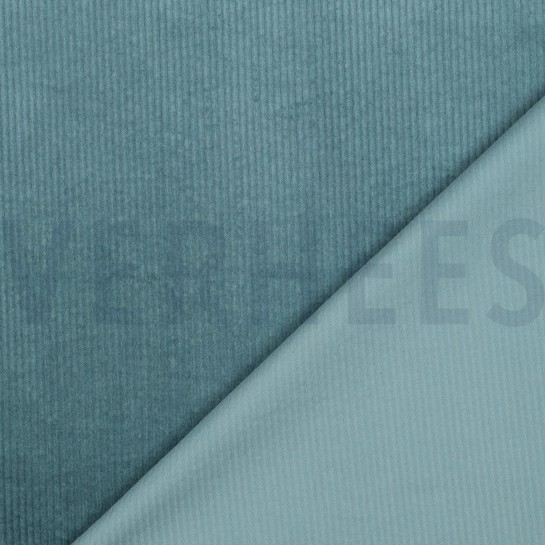 VELOURS CÔTELÉ LAVÉ 6W STRETCH VERT ÉMERAUDE #7