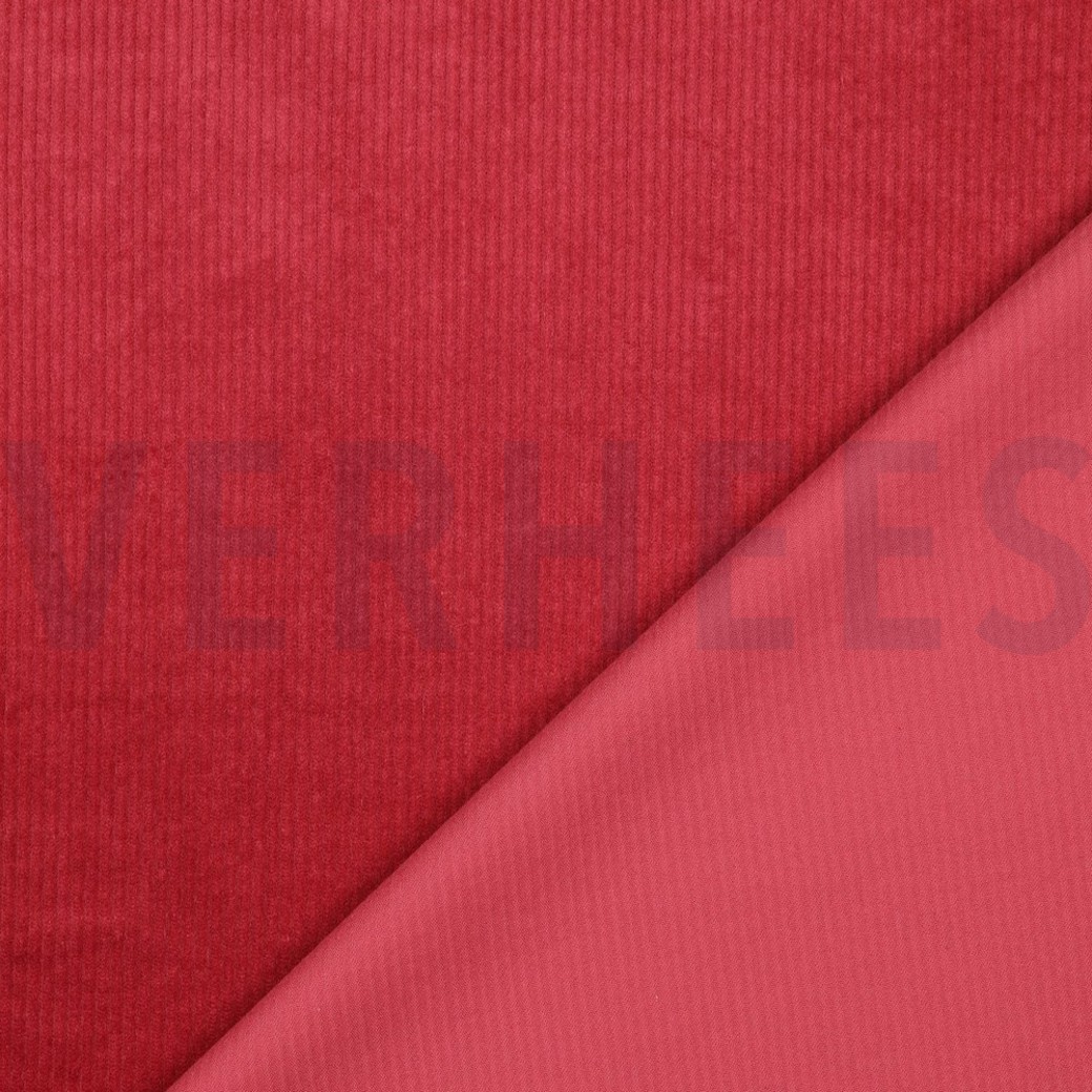CORDUROY WASHED 6W STRETCH CLARET RED #4