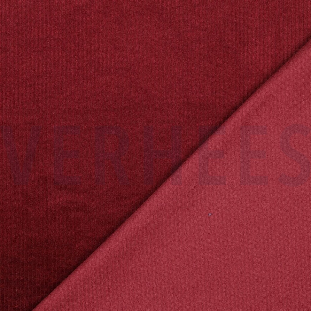 CORDUROY WASHED 6W STRETCH BORDEAUX RED #4