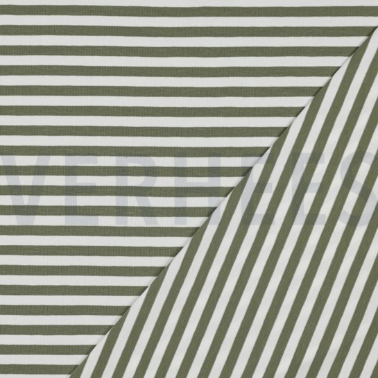 JERSEY GARENGEVERFD STREPEN ZACHTGROEN #7