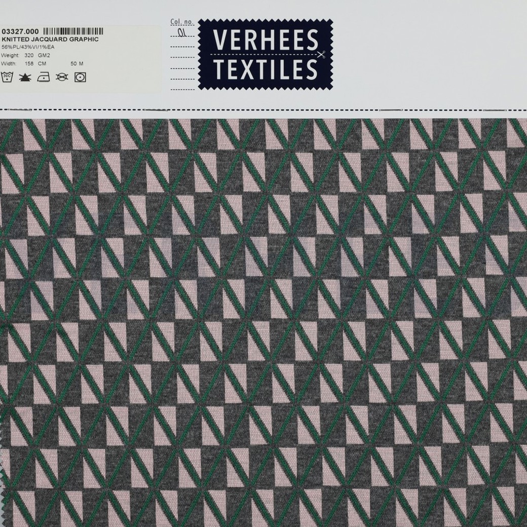KNITTED JACQUARD GRAPHIC GREEN #4