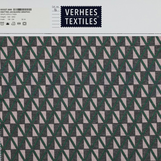 STRICK JACQUARD GRAFIK GRÜN #7