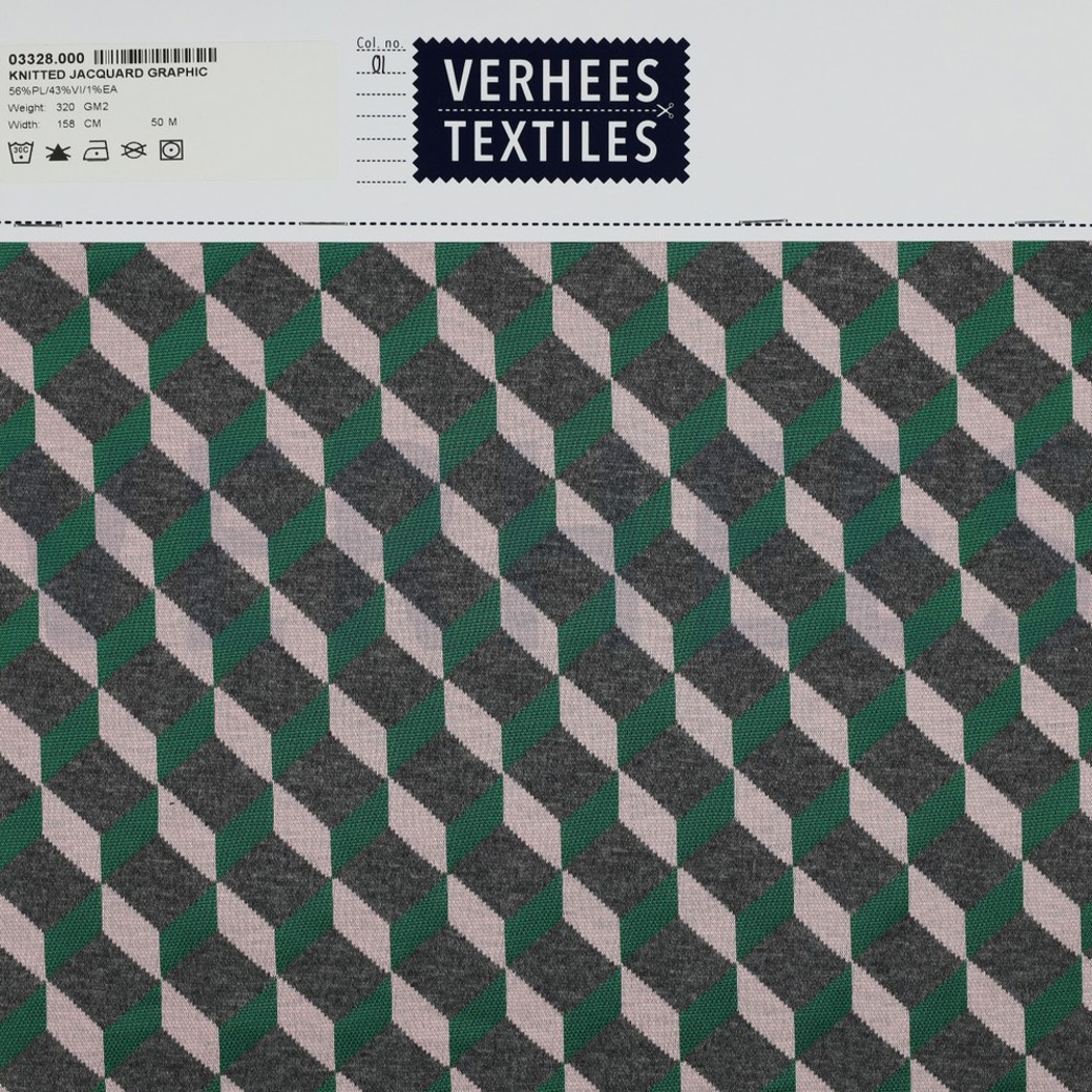 KNITTED JACQUARD GRAPHIC GREEN #4