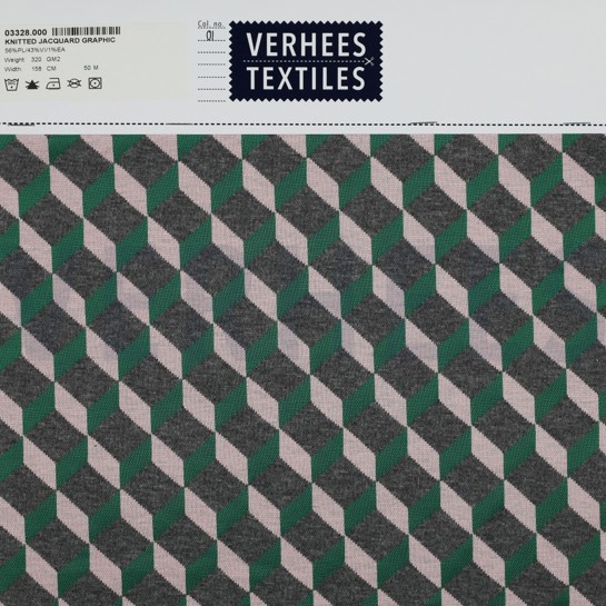 STRICK JACQUARD GRAFIK GRÜN #7