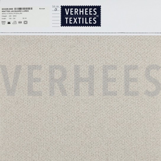 STRICK JACQUARD LUREX ECRU #7