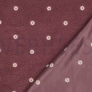 TEDDY EMBROIDERY FLOWERS ROSEWOOD (thumbnail) #4