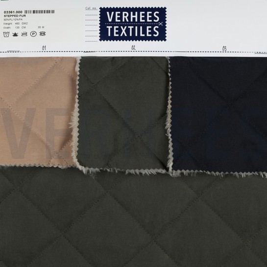 STEPPED FAUX FUR CAPPUCCINO #7