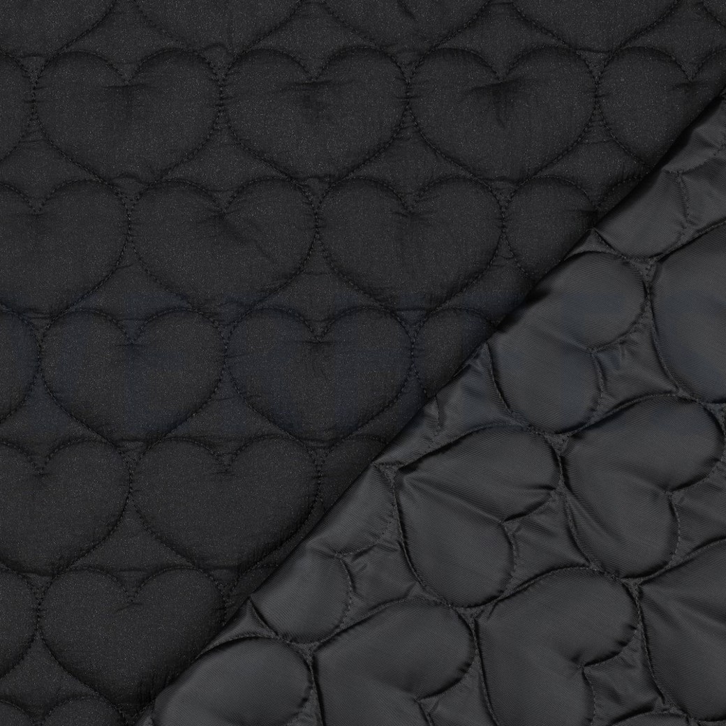 STEPPED HEARTS BLACK #4