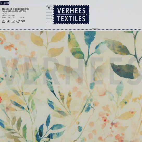 VISKOSE RADIANCE DIGITAL BLÄTTER GELB #7