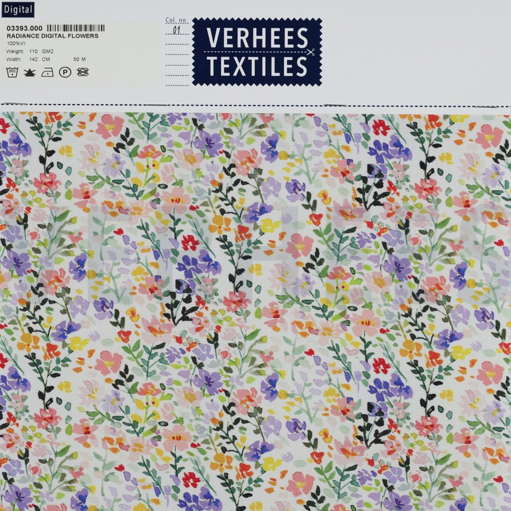 RADIANCE DIGITAL FLOWERS WHITE / MULTI #4
