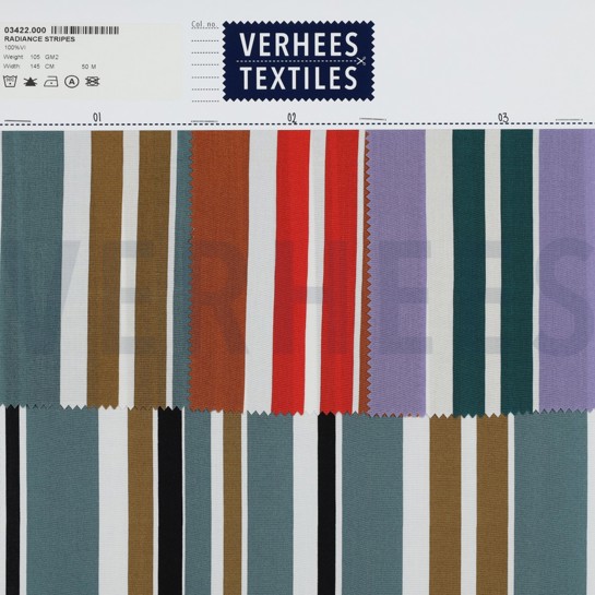 VISCOSE RADIANCE RAYURES BRUN #7