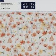VISCOSE DOBBY DIGITAL FLOWERS ORANGE (thumbnail) #4
