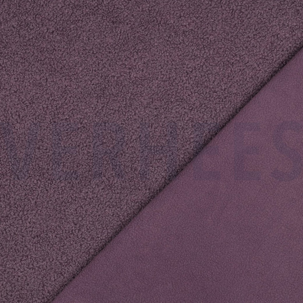 TEDDY FLEECE DOUBLE SIDED MULBERRY #4